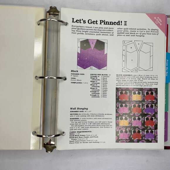 Vintage 1990 Georgia Bonesteel's Spinning Spools Pattern Club For Quilters Vol 1 - Picture 8 of 16